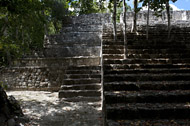Temple XIV in Calakmul's Grand Acropolis - calakmul mayan ruins,calakmul mayan temple,mayan temple pictures,mayan ruins photos